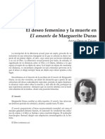 El Deseo Femenino Y La Muerte en El Amante de Marguerite Duras