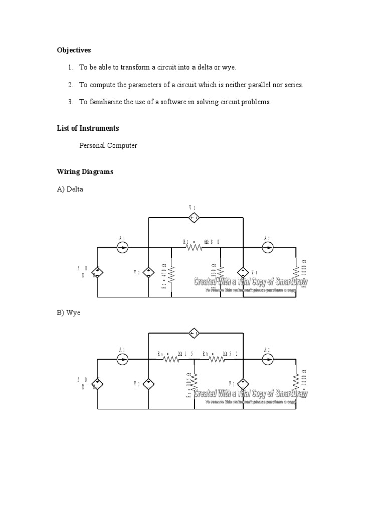 Delta-Wye Transformation Techniques | PDF | Network Analysis ...