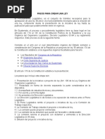 Esquema del Proceso Legislativo en Guatemala | PDF | Veto | Gobierno