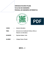 Artículos Constitucionales sobre Derechos Digitales