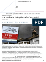 Are Landlords Facing The End of Buy-To-let - FT