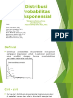 Distribusi Probabilitas Eksponensial