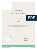 Ihi Certificate - Fundamentals of Improvement
