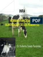 Inra Normas Francesas Alimentacion Rumiantes Dr. Guillermo Oviedo Fernández