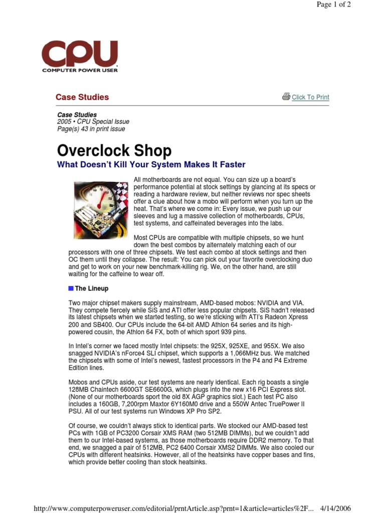 Overclock Shop: Case Studies | PDF | Advanced Micro Devices | Video ...