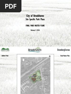 Feb 9, 2016 Brookhaven site specific parks plans