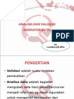 Analisa Dan Validasi Indikator Mutu Autosaved