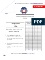 Maths Upsr Sebenar 2006 PDF