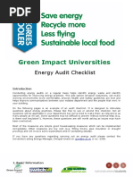Green Impact Audit Checklist UoL