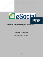 MOS Manual de Orientações Do Esocial - Versão 1.2 - Beta 5.8