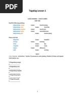 Download Tagalog Lesson 1 by Ma Monelli Ponce de Leon SN29882652 doc pdf