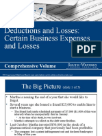 Deductions and Losses: Certain Business Expenses and Losses: Comprehensive Volume