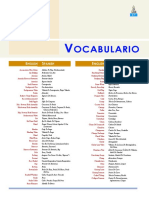 Vocabulario Ingles Español