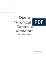 OperaHronicul Si Cantecul Varstelor