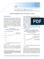 Tourism Indicators 2010 the Year in Review