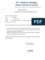 Surat Pernyataan Tidak Menuntut