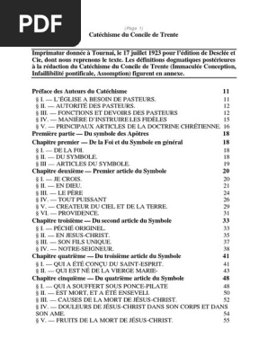 Catéchisme Du Concile Trente