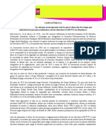 CARTA PÚBLICA IM-Defensoras manifiesta extrema preocupación ante la grave situación de riesgo que enfrentan las personas defensoras de los derechos LGBTTTI en Honduras(10022016)