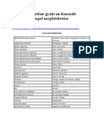 A Felsőoktatásban Gyakran Használt Kifejezések Angol Megfeleltetése (2005) (p6)