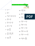 Formulario de Cálculo Diferencial