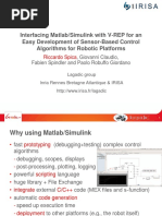 Interfacing Matlab and V-Rep