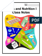 foods i-notes packet