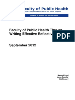 FPH Tips on Writing Effective Reflective Notes