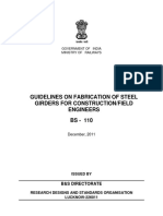 Guidelines for Fabrication of Steel Girder Procedure