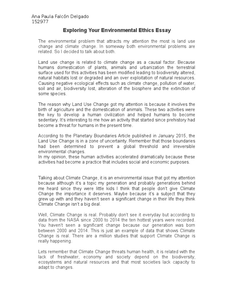 Biodiversity and climate change essay