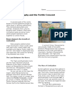 Geography of The Fertile Crescent