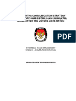 Strategic Isuue Management - Indonesia's National Election Commision
