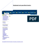 Symantec Brightmail Anti spam Block Senders