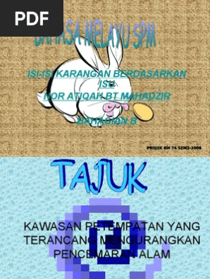 Kawasan Petempatan Yang Terancang Mengurangkan Pencemaran Alam Nor Atiqah Mahazir Pdf
