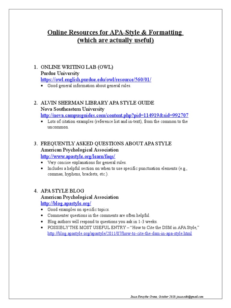 Online Apa-Style Resources | PDF | Language Arts & Discipline