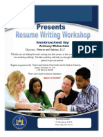 Fake Resume Writing Workshop Template