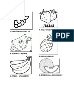 Frutas para Colorear