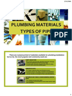 Plumbing Materials (Types of Pipes)