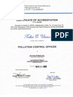 PCO Accreditation Certificate