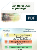 Penentuan Harga Jual Makanan (Pricing) - Agustus 2015