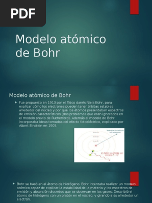 Modelo Atómico De Bohr Ingeniería De Estado Sólido átomos