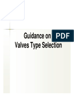 4 Guidance on Valve Type Selection