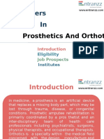 Careers in Prosthetics and Orthotics