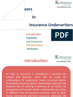 Carrers in Insurance Underwriters