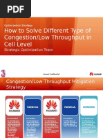 Congestion or Low Throughput Mitigation Strategy