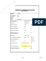 Minimum Wall Thickness Calculations: As Per Asme B 31.3