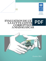 Evaluation de L'état de La Lutte Contre La Corruption À Madagascar