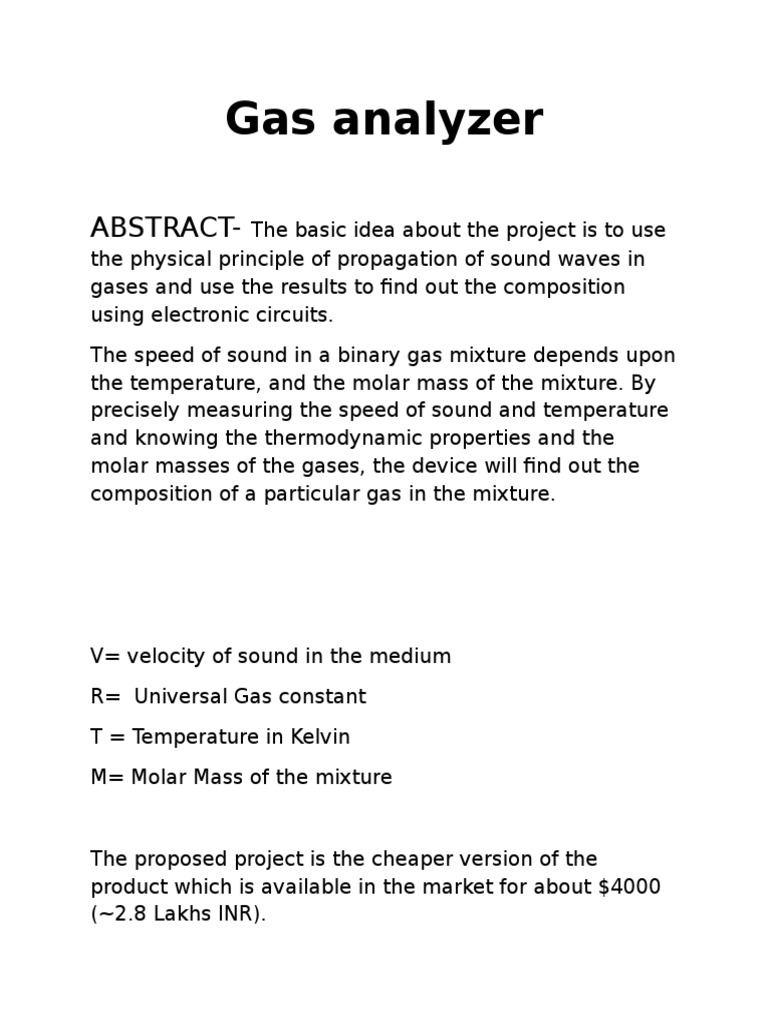 Affordable Gas Composition Analyzer | PDF