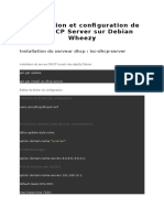 Installation Et Configuration de Isc DHCP Server Sur Debian Wheezy