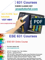 ESE 631 Academic Success/snaptutorial