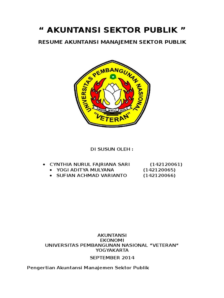 BAB 2 Resume Akuntansi Manajemen Sektor Publik